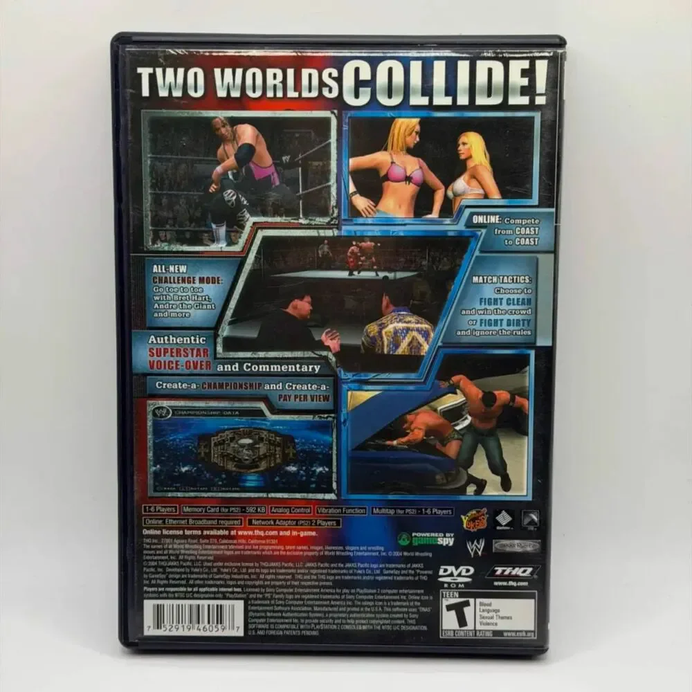 WWE Smackdown Vs Raw PlayStation PS2 2004 Game - CIB TESTED